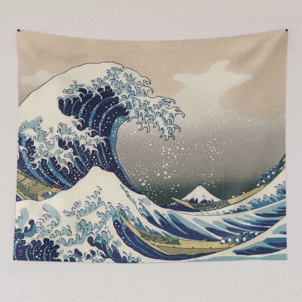 Item preview, The Great Wave off Kanagawa - Katsushika Hokusai (Thirty-six Views of Mount Fuji) designed and sold by store-wasabi.