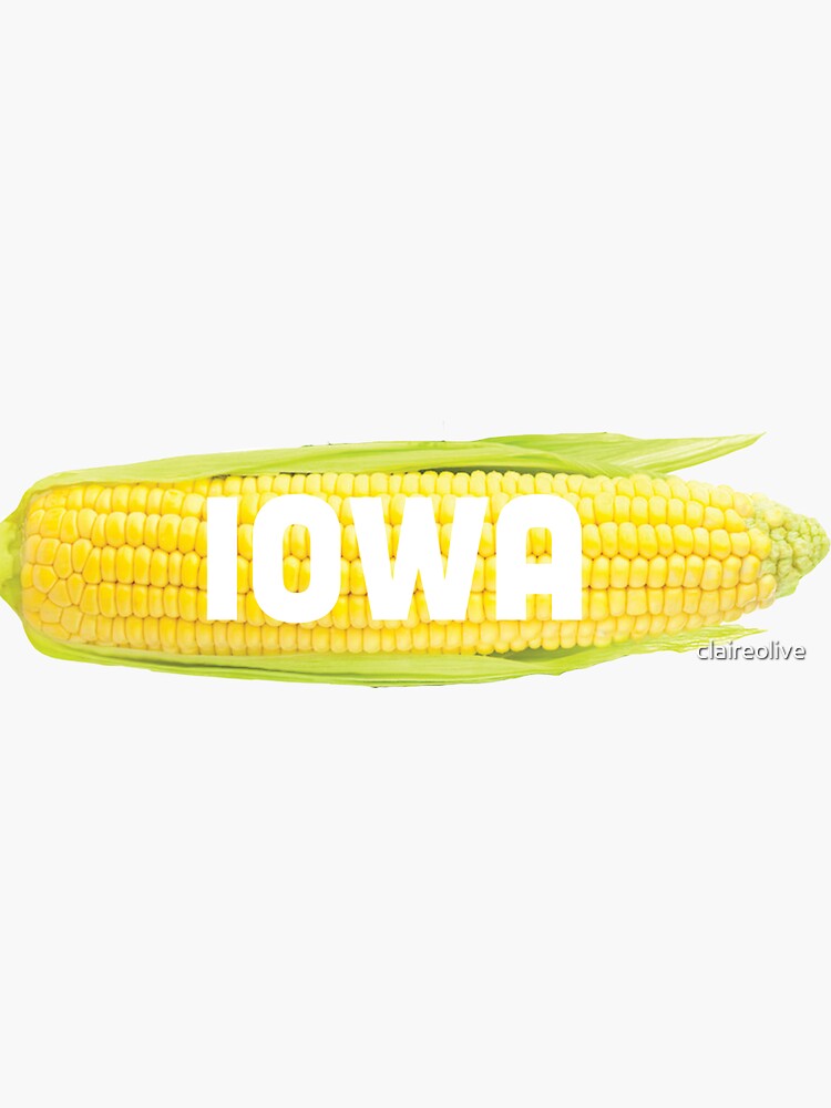 "Iowa Corn" Sticker for Sale by claireolive Redbubble