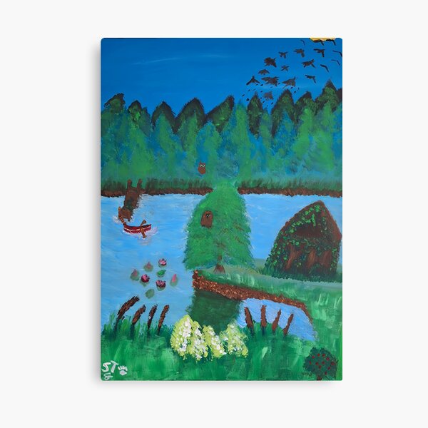 Item preview, Peaceful day at the lake designed and sold by SGrasshoffArt.