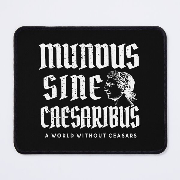 Item preview, Mundus Sine Caesaribus - A World Without Caesars | Grunge Typography with Caesar Bust | Anti-Tech Billionaire Art Rebellious Design designed and sold by Prints-N-Tees.