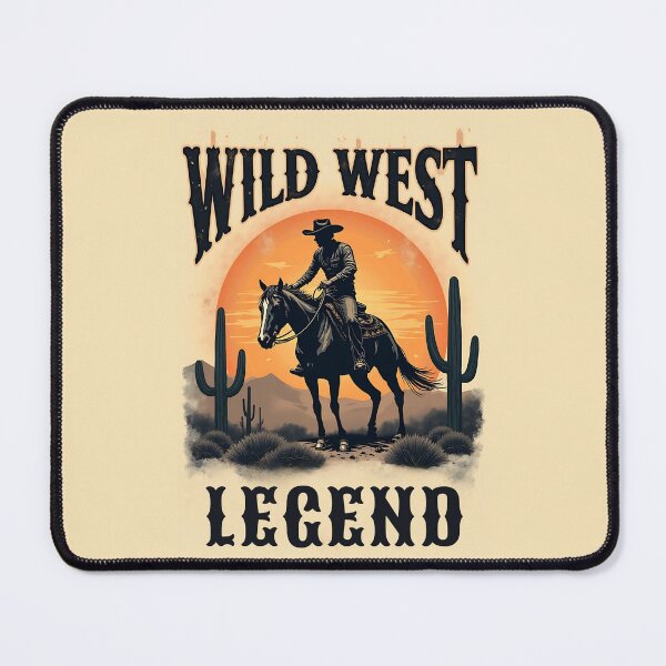 Artikelvorschau, Wild West Legende - Cowboy und Pferd bei Sonnenuntergang entworfen und verkauft von tarzbol.