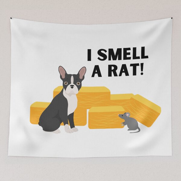 Item preview, Boston Terrier I Smell A Rat Barn Hunt designed and sold by Mop Dog Designs.