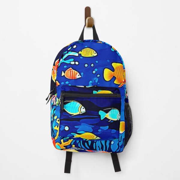 Item preview, Coral Reef Fish Art designed and sold by Health And Fitness Posts e-Store.