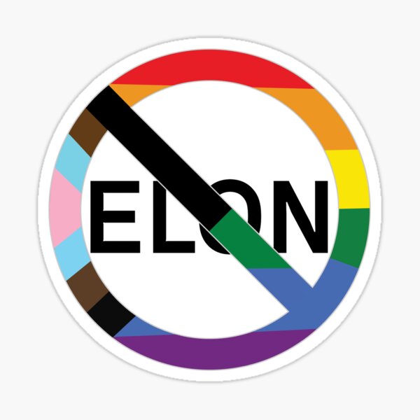 Artikel-Vorschau von Kein Elon (Gleichheitsregenbogen), designt und verkauft von heliantusannuus.