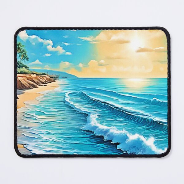 Item preview, Sunlit Beach Waves Design designed and sold by Health And Fitness Posts e-Store.
