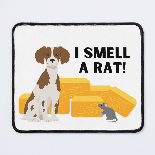 Item preview, Brittany I Smell A Rat Barn Hunt designed and sold by Mop Dog Designs.