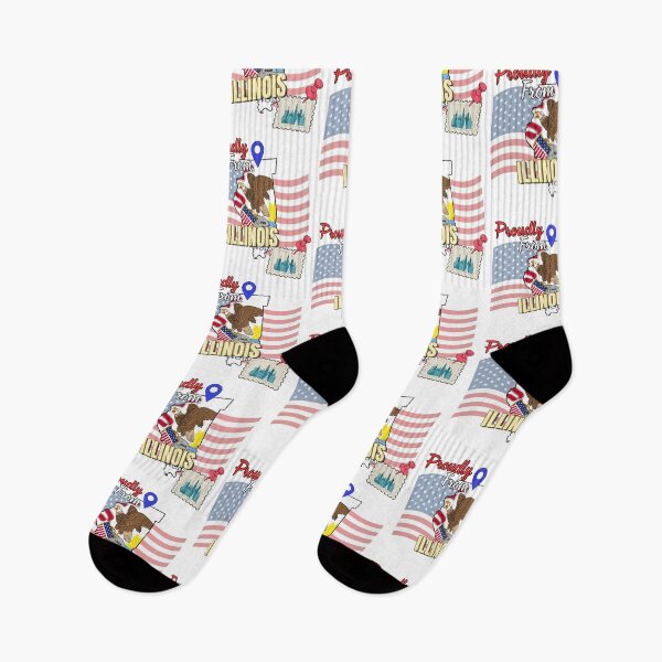 Item preview, Proudly from Illinois - USA state design designed and sold by PHRASEandSTYLE.