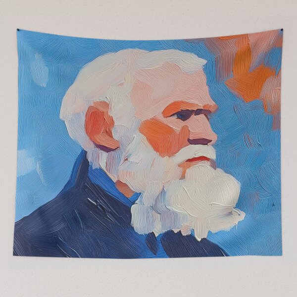 Item preview, Charles Darwin | Post-impressionist painting style designed and sold by ComicsFactory.