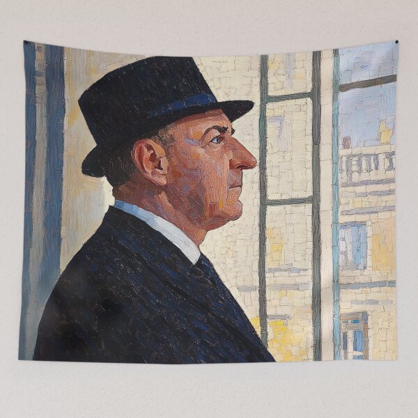 Item preview, Charles de Gaulle | Post-impressionist painting style designed and sold by ComicsFactory.