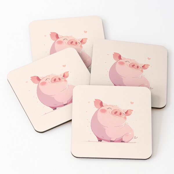 Artikelvorschau, Zeichnung eines lustigen lachenden Schweins entworfen und verkauft von Redboof.