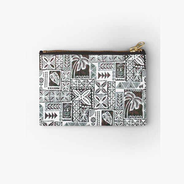 Item preview, Hawaiian Petroglyphs: Kona Coffee Tapa Cloth designed and sold by J Marielle Designs.
