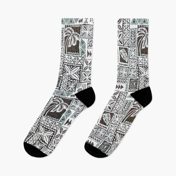 Item preview, Hawaiian Petroglyphs: Kona Coffee Tapa Cloth designed and sold by J Marielle Designs.