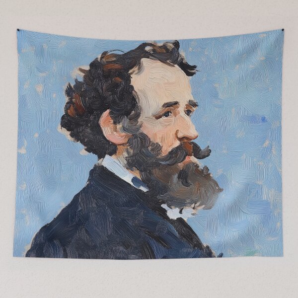 Item preview, Charles Dickens | Post-impressionist painting style designed and sold by ComicsFactory.