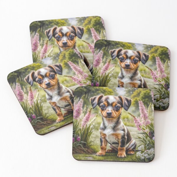 Item preview, Isabel Dapple Chiweenie Puppy Portrait Painting designed and sold by Heart and Soul Studio.