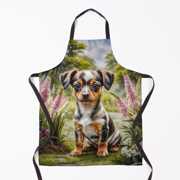 Item preview, Isabel Dapple Chiweenie Puppy Portrait Painting designed and sold by Heart and Soul Studio.