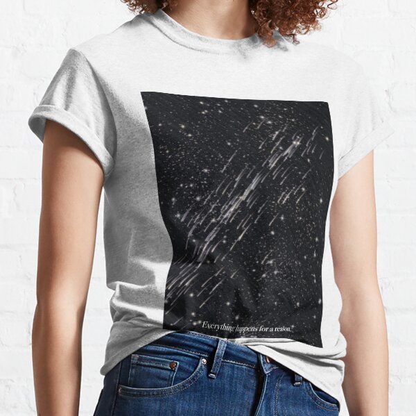 Item preview, Night Sky "Everything happens for a reason" quote designed and sold by GentleRoses.