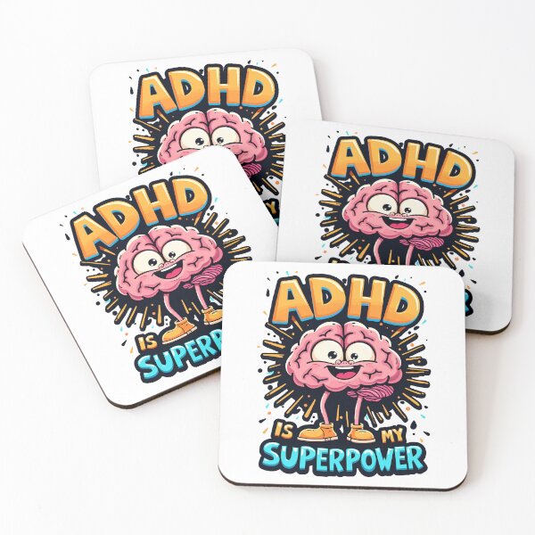 Item preview, ADHD Is My Superpower Funny Brain Humor designed and sold by Quirky Shirts.