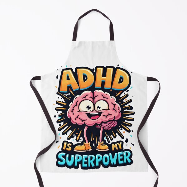 Item preview, ADHD Is My Superpower Funny Brain Humor designed and sold by Quirky Shirts.