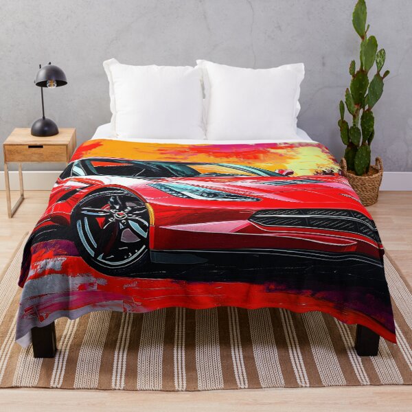 Item preview, Digital Pop Art – Red Chevrolet Corvette Stingray C7 VII designed and sold by AutoPopStudio.
