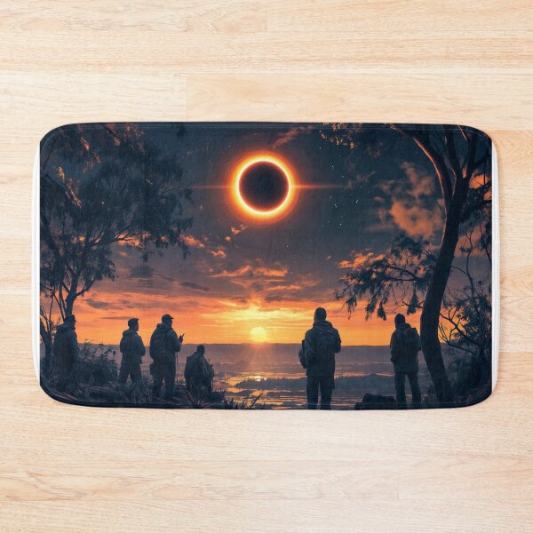 Item preview, Scenic Landscape with Eclipse and Sunset Glow designed and sold by olenapetol.