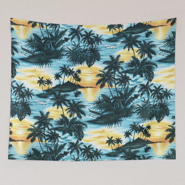 Item preview, Vintage Hawaiian Aloha Shirt: Palm Islands designed and sold by J Marielle Designs.