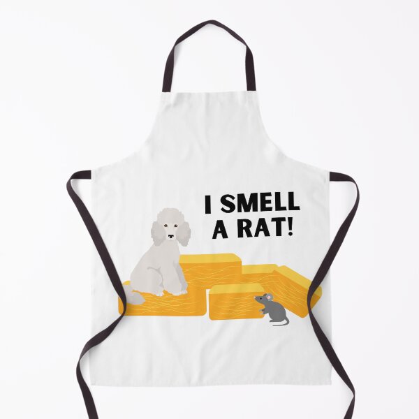 Item preview, White Poodle I Smell A Rat Barn Hunt designed and sold by Mop Dog Designs.