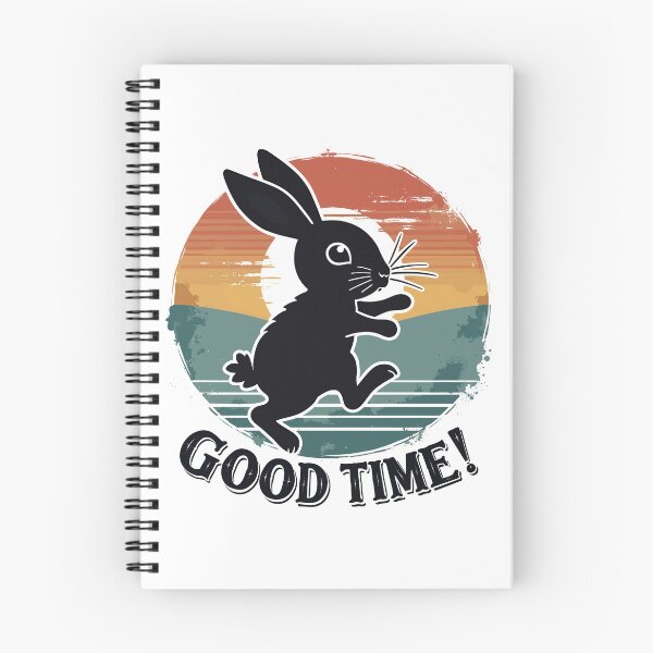Item preview, Good Time Retro Rabbit Silhouette designed and sold by Quirky Shirts.