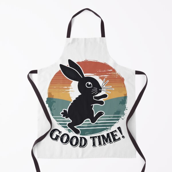 Item preview, Good Time Retro Rabbit Silhouette designed and sold by Quirky Shirts.