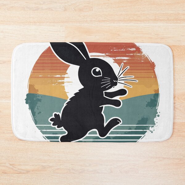 Item preview, Good Time Retro Rabbit Silhouette designed and sold by Quirky Shirts.