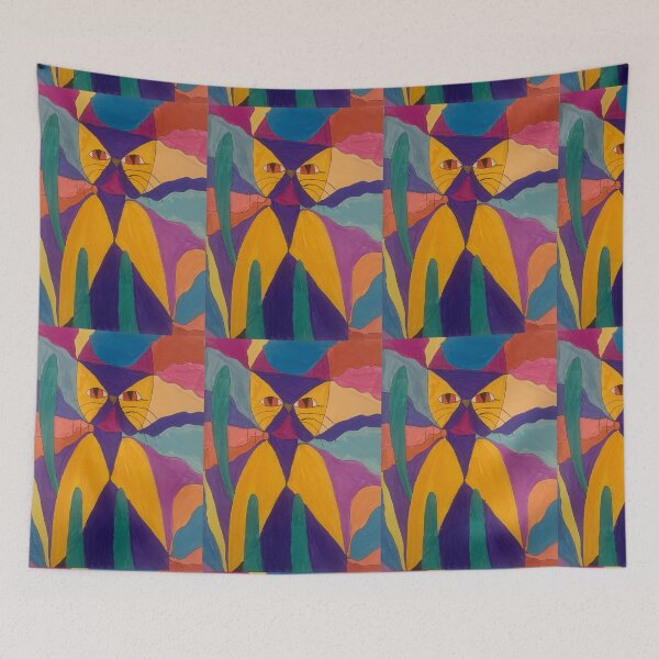 Item preview, Fantastic colorful cat designed and sold by kolozse.
