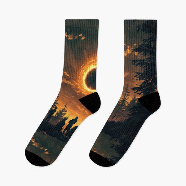 Item preview, Landscape with eclipse and sunset designed and sold by olenapetol.