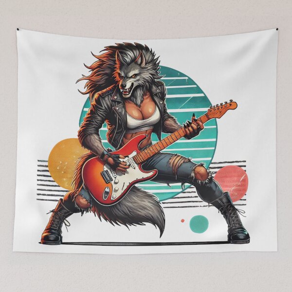 Item preview, Rock Fury Werewolf designed and sold by JonelleTshirts.