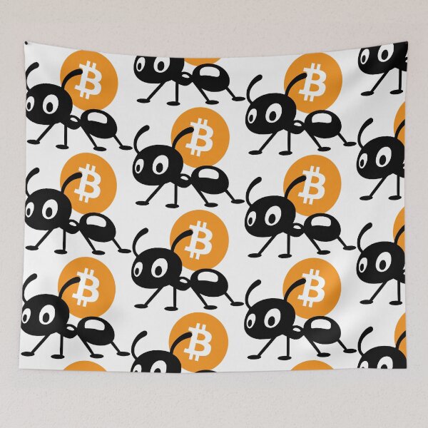 Item preview, Cute Ant Carrying Bitcoin designed and sold by sheprint.