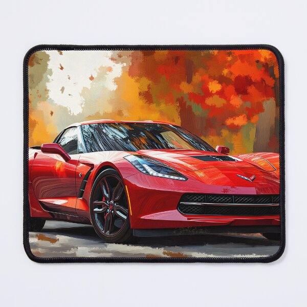 Item preview, Digital Pop Art – Candy Apple Red Chevrolet Corvette Stingray C7 II designed and sold by AutoPopStudio.
