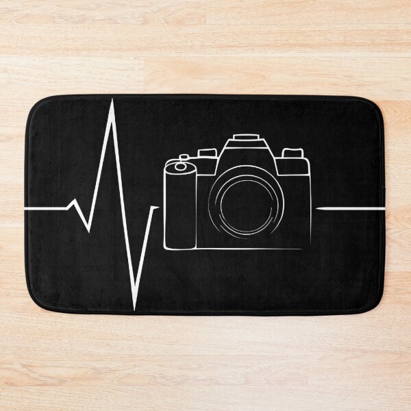 Item preview, Heartbeat Photography Camera Pulse Line Art designed and sold by Quirky Shirts.