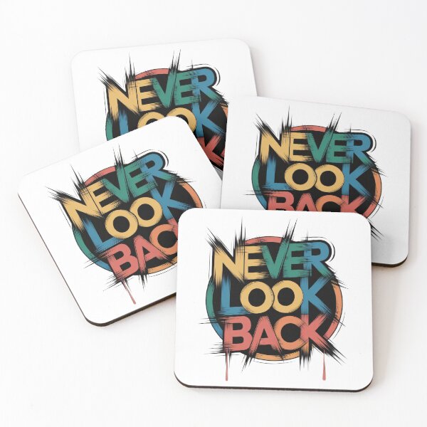 Item preview, Never Look Back Motivational Typography Design designed and sold by Trend Pixel Co..