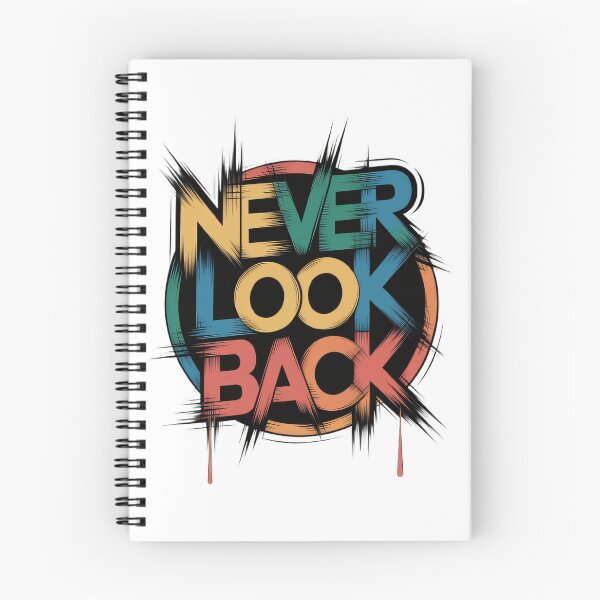 Item preview, Never Look Back Motivational Typography Design designed and sold by Trend Pixel Co..
