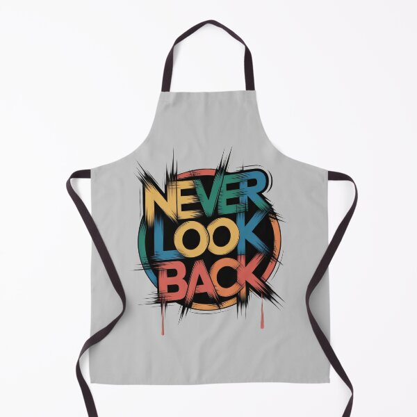 Item preview, Never Look Back Motivational Typography Design designed and sold by Trend Pixel Co..
