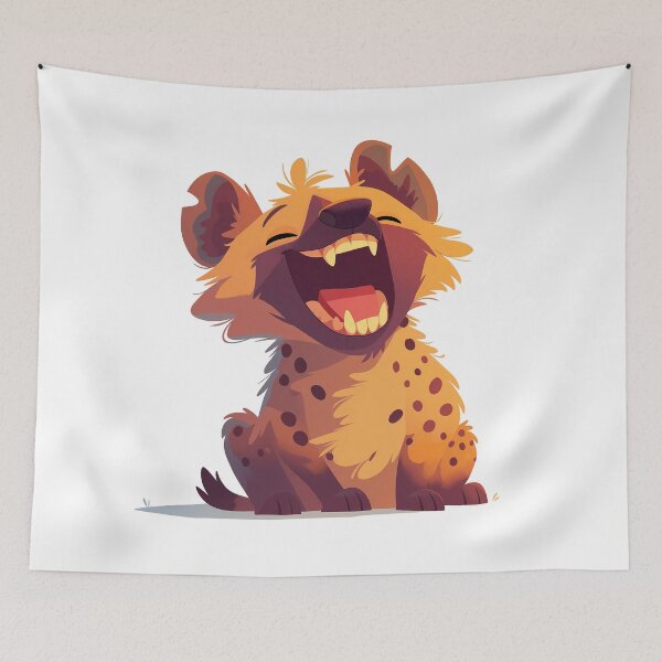 Item preview, Animated image of a funny hyena designed and sold by Redboof.