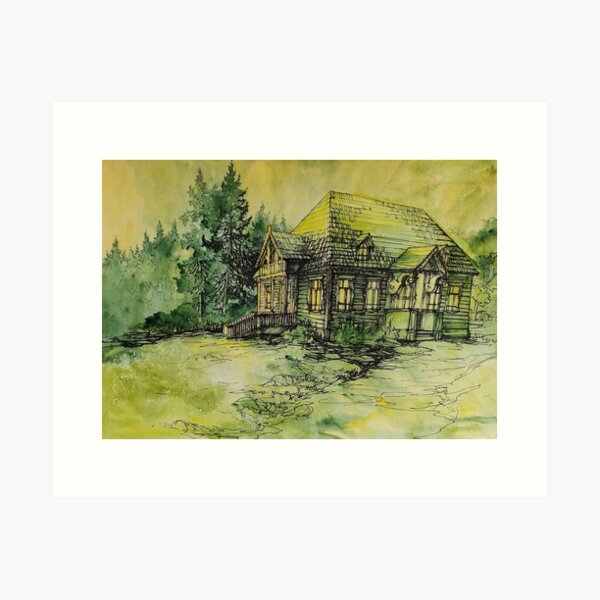 Item preview, Wooden house  designed and sold by SKETCHY & GRAPHIC.