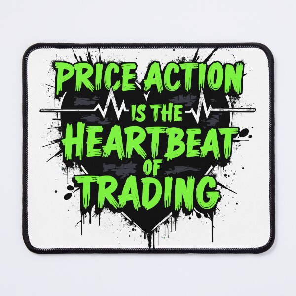 Item preview, Price Action Heartbeat Trading Funny Quote designed and sold by Quirky Shirts.