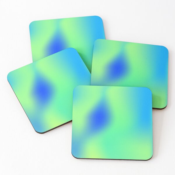 Item preview, Neon Turquoise and Blue Gradient Artwork  designed and sold by patternsoup.