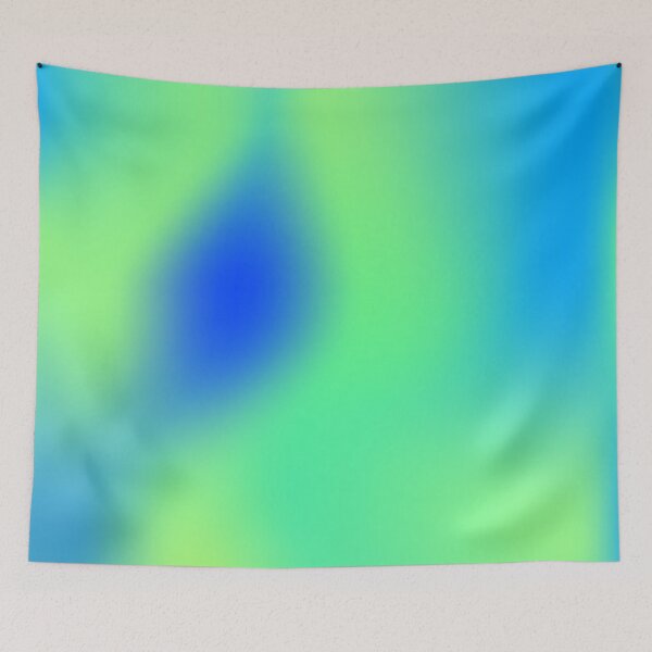 Item preview, Neon Turquoise and Blue Gradient Artwork  designed and sold by patternsoup.