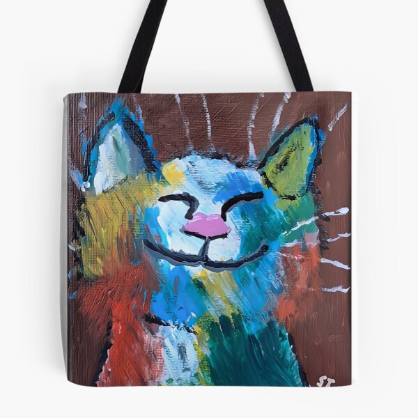 Item preview, Happy cat artist designed and sold by SGrasshoffArt.