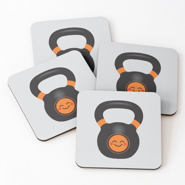 Item preview, Cute, Happy, Orange Kettlebell designed and sold by VicEllisArt.