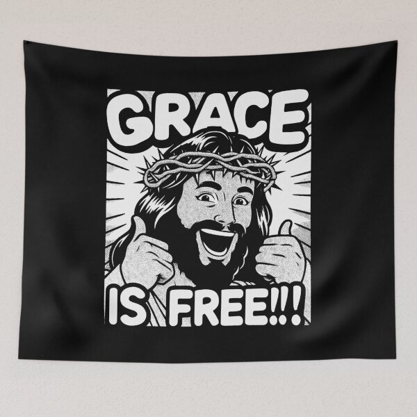 Item preview, God's Grace is Free designed and sold by plushism.