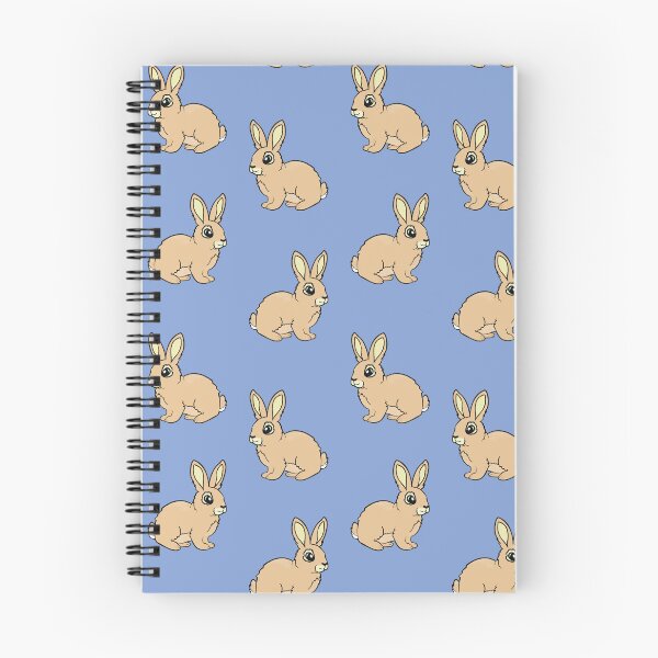 Item preview, Warm Spring Bunnies - Blue background designed and sold by VisualisedDesignsNZ.