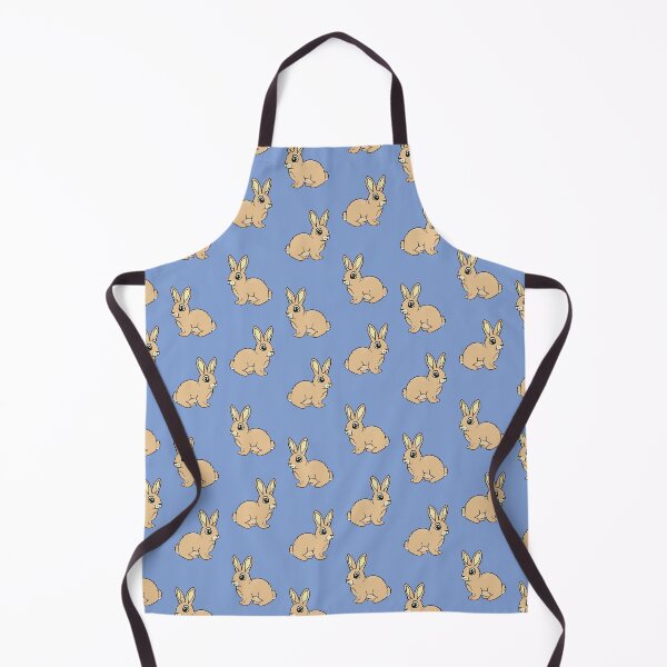 Item preview, Warm Spring Bunnies - Blue background designed and sold by VisualisedDesignsNZ.
