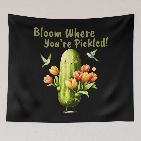 Item preview, Bloom Where You’re Pickled! designed and sold by Ela-graphicwiz.