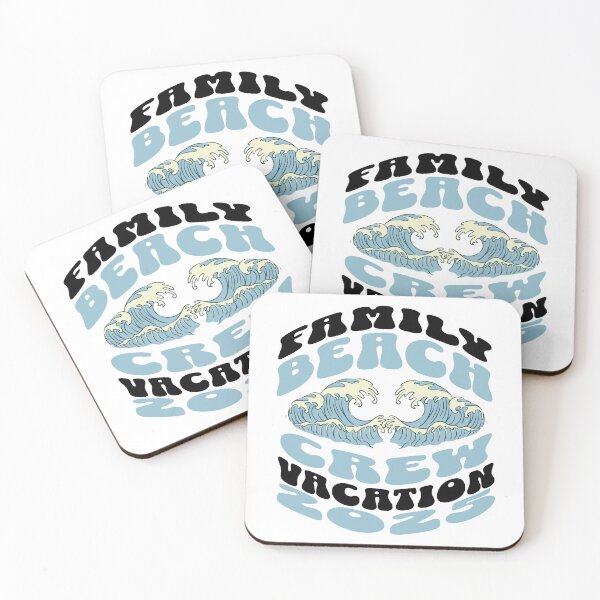 Item preview, Retro Family Beach Vacation Crew 2025 Wave Design designed and sold by DesignByJMc.